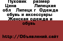 Пуховик 56 размер › Цена ­ 2 300 - Липецкая обл., Липецк г. Одежда, обувь и аксессуары » Женская одежда и обувь   